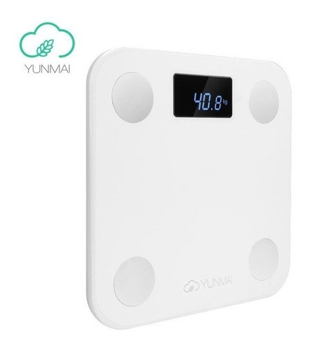 Yunmai Smart Scale, aplicación de báscula de grasa corporal, color blanco