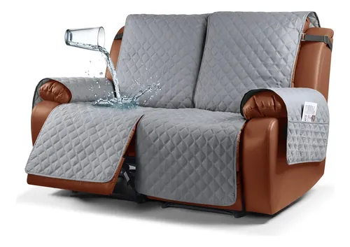 VANSOFY Funda De Sofá Biplaza Reclinable Con Consola, 100