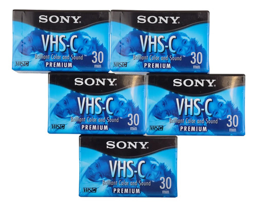 Pack C/5 Cassette Sony Vhs-c 30min Premium