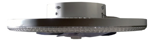 Ventilador De Techo Con Lampara 3 Modos De Luz 6 Velocidades 49 Cm 60 Hz Acabado Cristalino Opalinas Plástico 7