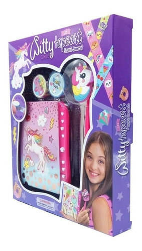 Imagen 2 de 5 de Witty Girls Diario Intimo Unicornio Azucar Tape Art 256 Edu
