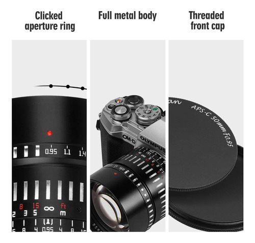 Lente Ttartisan F0.95 Aps-c Para Cámaras Sony E-mount