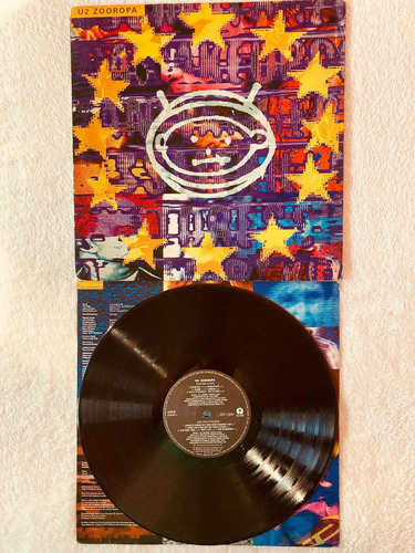 U2 Zooropa Lp Vinyl Vinilo 1ra Ed Brasil 1993 Con Insert