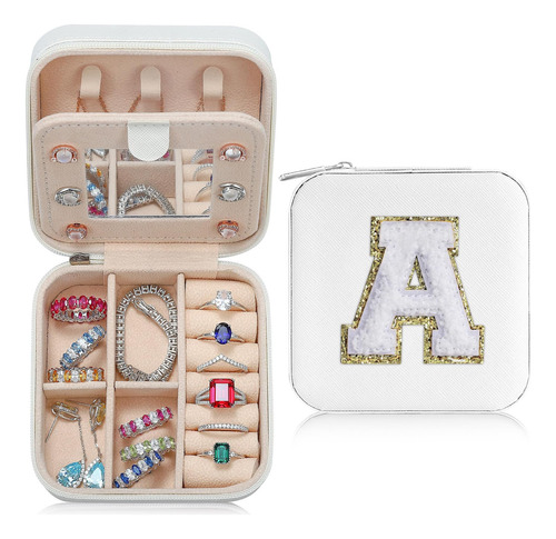Joyero Con Inicial Personalizada De Parima, Joyeros Blancos