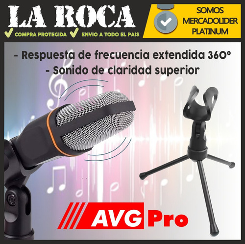 Imagen 5 de 10 de Microfono Tripode Escritorio Pipeta Podcast Streaming