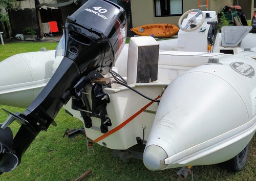 Imagen 3 de 3 de Semirrigido Edunor 4.60 Con Motor Mercury 40 2016