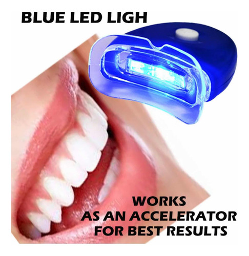 Kit Blanqueador De Dientes Profesional 6 Jeringa Luz Led Usa