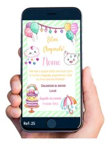 Comprar Convite Digital Virtual Chá De Bebe Fralda Chuva De Amor 