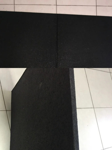 Piso De Caucho Virgen Gimnasios Crossfit Placa 1x1mt 20mm