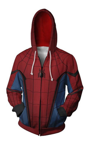 Homecoming Spider-man 3d Impreso Cosplay Sudadera Con Capuch