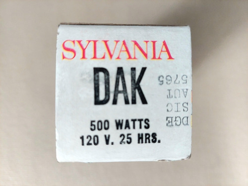Foco Para Proyector Sylvania Dak De Los 70s (Usado)