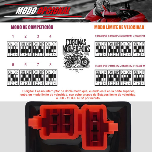 Cdi Racing Italika Ft150 Etc Vento Programable Corte De Rpm