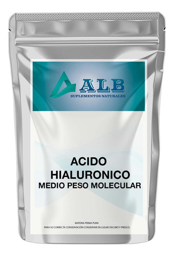 Ácido Hialurónico Puro 20 Gr Medio Peso Molecular Alb