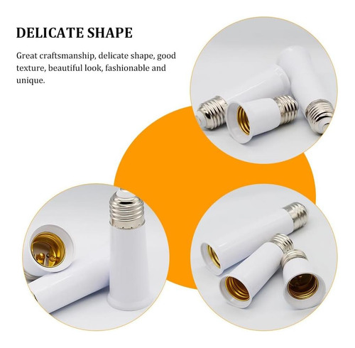 Adaptador Extensor De Enchufe De Luz Tehaux E27 De 10 Piezas