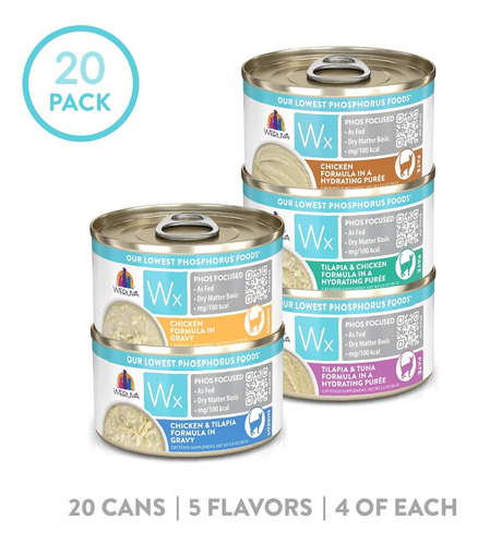 Alimento Para Gatos Weruva Wx Phos Focused 20 Latas 3oz
