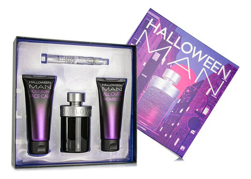 Perfume Set Halloween Man 4 Piezas 100 Ml Edt