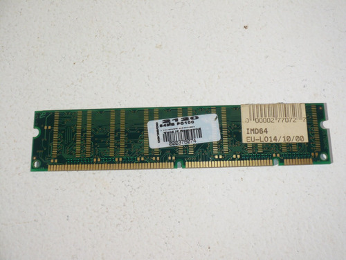 Memoria Ram Dimm Pc100 De 64 Mb Pc Computadora Escritorio