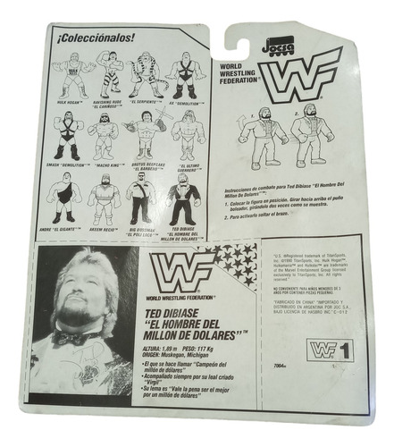 Muñeco Wwf Jocsa Hasbro Ted Dibiase Burbuja Sellada (Usado)