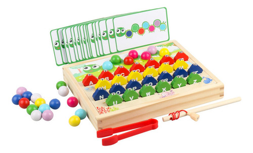 Juego De Pesca De Madera Magnético Habilidad Motora Fina