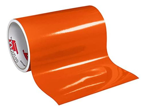 12  X 10 Ft Roll Of Glossy  651 Orange Vinyl For Craft ...