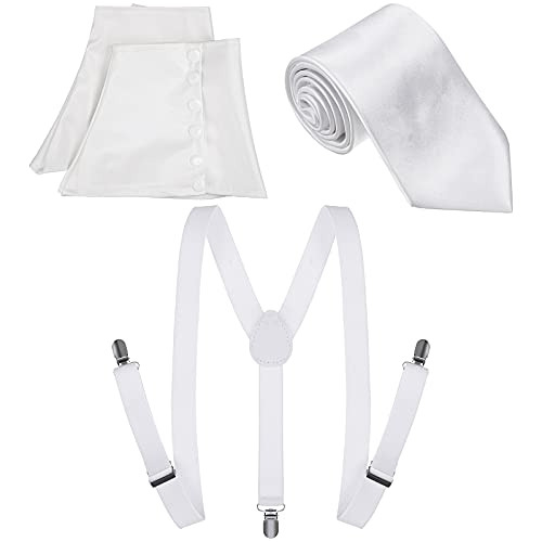 Set De Accesorios De Disfraz Blanco Para Hombre De Los Años