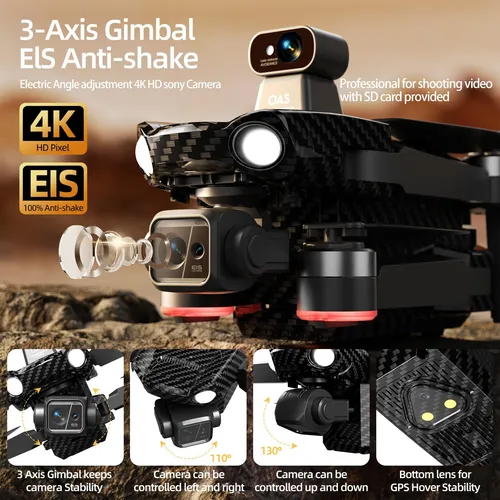 Dron Profesional Ae86 Promax, Cuadricóptero Plegable