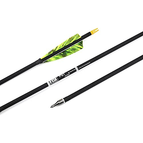 Flechas De Carbono De 30 Plumas De Pavo Y Extraibles 6un