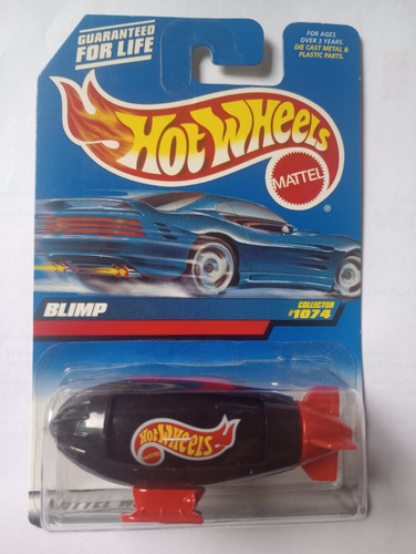 Hot Wheels Cars Toy Metal Blimp Negro Vintage Blister