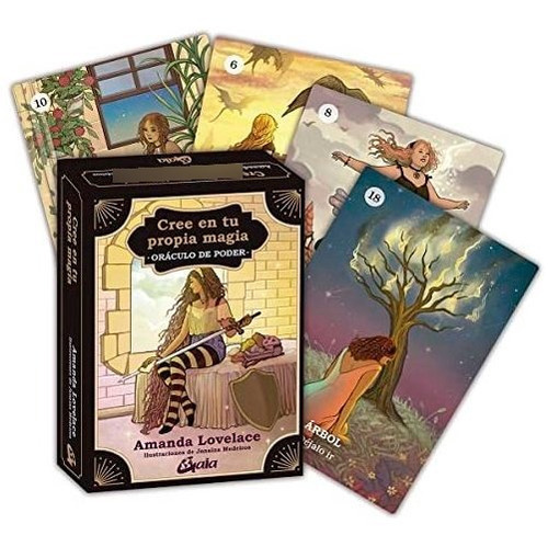 Imagen 2 de 2 de Cree En Tu Propia Magia - Oráculo De Poder (cartas + Libro), De Amanda Lovelace. Editorial Gaia, Tapa Dura En Español
