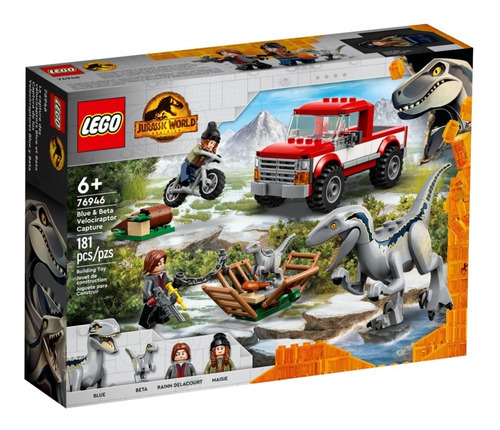 Lego Jurassic World Persecucion Blue Y Beta + Personajes Cantidad De Piezas 181