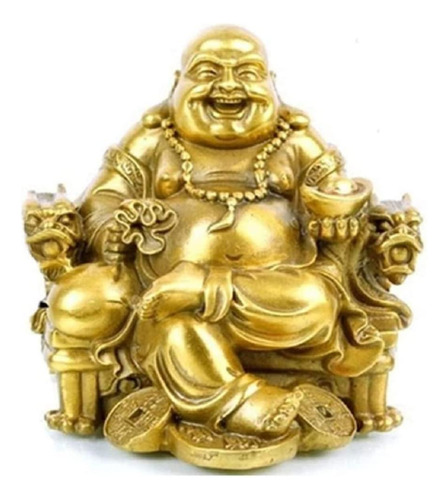 Estatua Buda Para Suerte Felicidad Dio Riqueza Escultura Xl