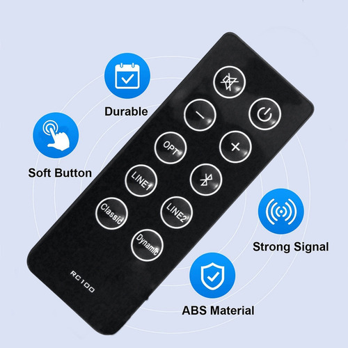 Reemplace El Control Remoto Rc10d Rc100 Por El Sonido Edifie