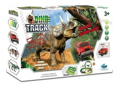Dino Track Pista De Autos 108 Piezas Next Point 360°