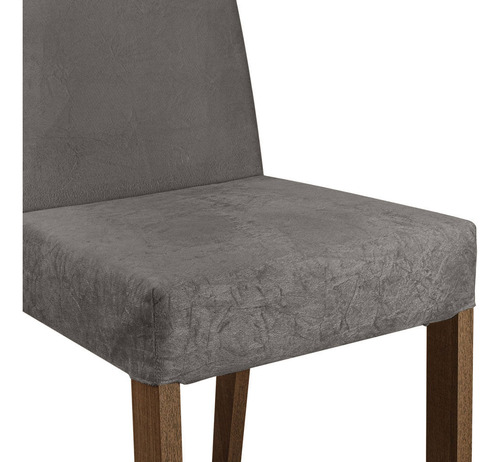 Kit De 2 Sillas De Comedor 4255 Madesa Marrón/Plata