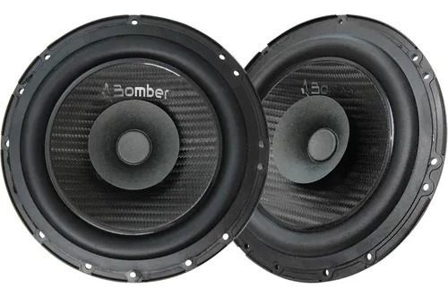Par Parlantes Bomber 6 Pulgadas 40w Rms 4 Ohms Bbr Cono Dua Color Negro