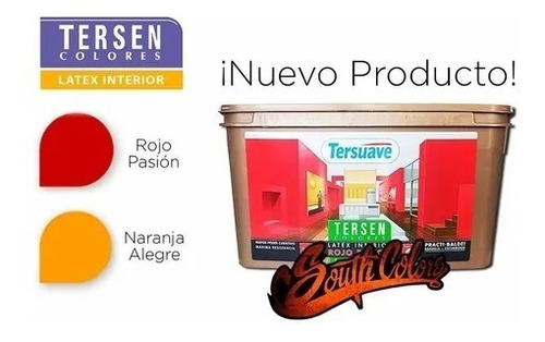 Latex Interior Satinado 4lts Tersuave Tersen Colores