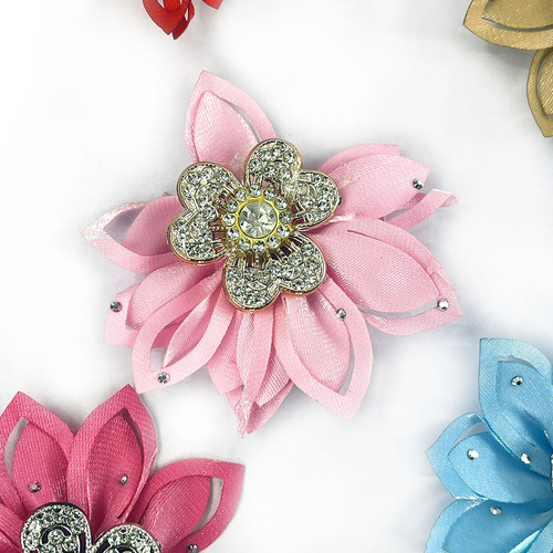 Set De 12 Broches Con Flores Para El Cabello - Estilo Único