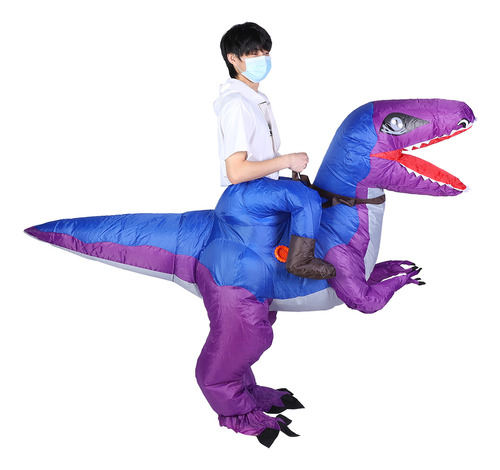 Disfraz Inflable De Dinosaurio De Halloween Para Adultos Y N