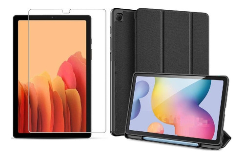 Forro Smart Case Para Samsung Tab A7 Lite 8.7  + Vidrio