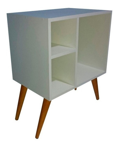 Criado Mudo Cabeceira Quarto Sala Multi Uso Retro Branco