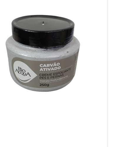 Imagem 1 de 2 de Creme Esfoliante Pés/pernas Carvão Ativado 250g Bio Acqua