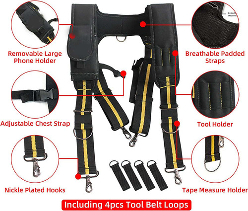 Ajustable Tirantes Para Cinturón De Herramientas Carpintero
