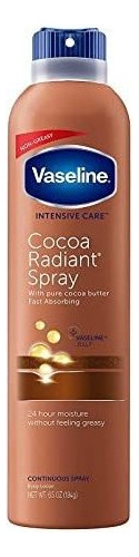 Vaselina Spray And Go Hidratante En Cocoa Radiante, 6.5 Oz