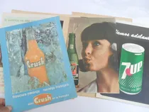 Comprar Lote Crush Antigua Publicidad Botella Coca Cola 7up Seven Up