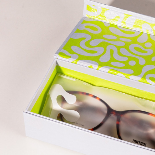 Anteojos De Sol Oporto Lentes De Sol Mujer Hombre Marco Varilla Negro Diseño Packaging FOS