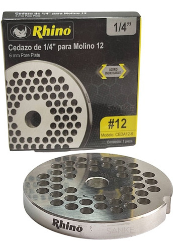 Cedazo Rhino P/molino De Carne 12 1/4 Ceda12-6