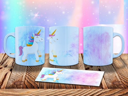 Imagen 6 de 10 de Plantillas Para Sublimar Tazas Unicornio 56 Diseños