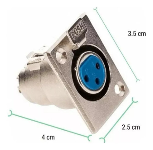 Conectores Para Xlr Dmx Canon Metalicos Machos O Hembras 4 Hembras