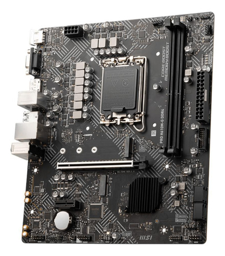 Tarjeta Madre Msi Micro-atx Pro H610m-g Ddr4 1700 Intel H610