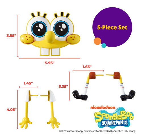 Decoración Para Tartas Bob Esponja Juego 5 Piezas Fiesta